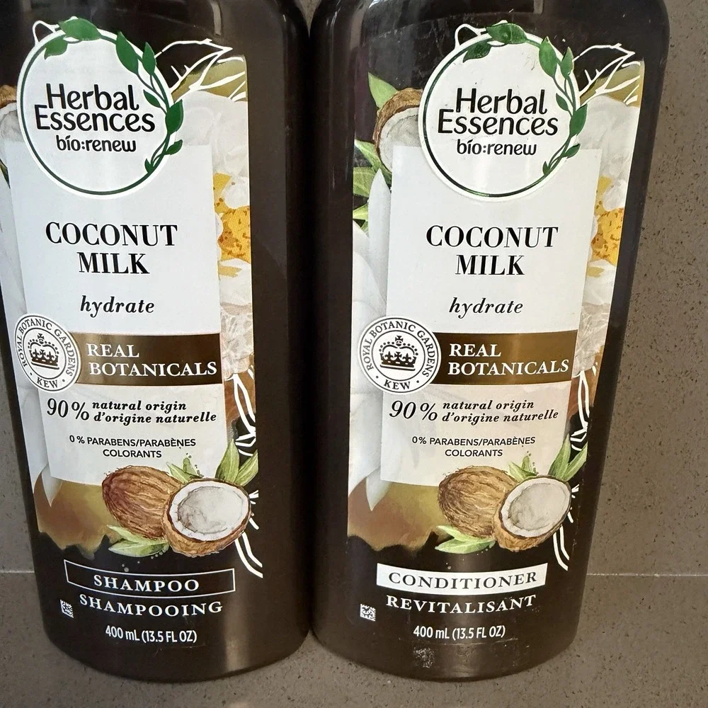 Herbal Essences Bio Renew Coconut Milk Shampoo Conditioner 400ml Discontinued